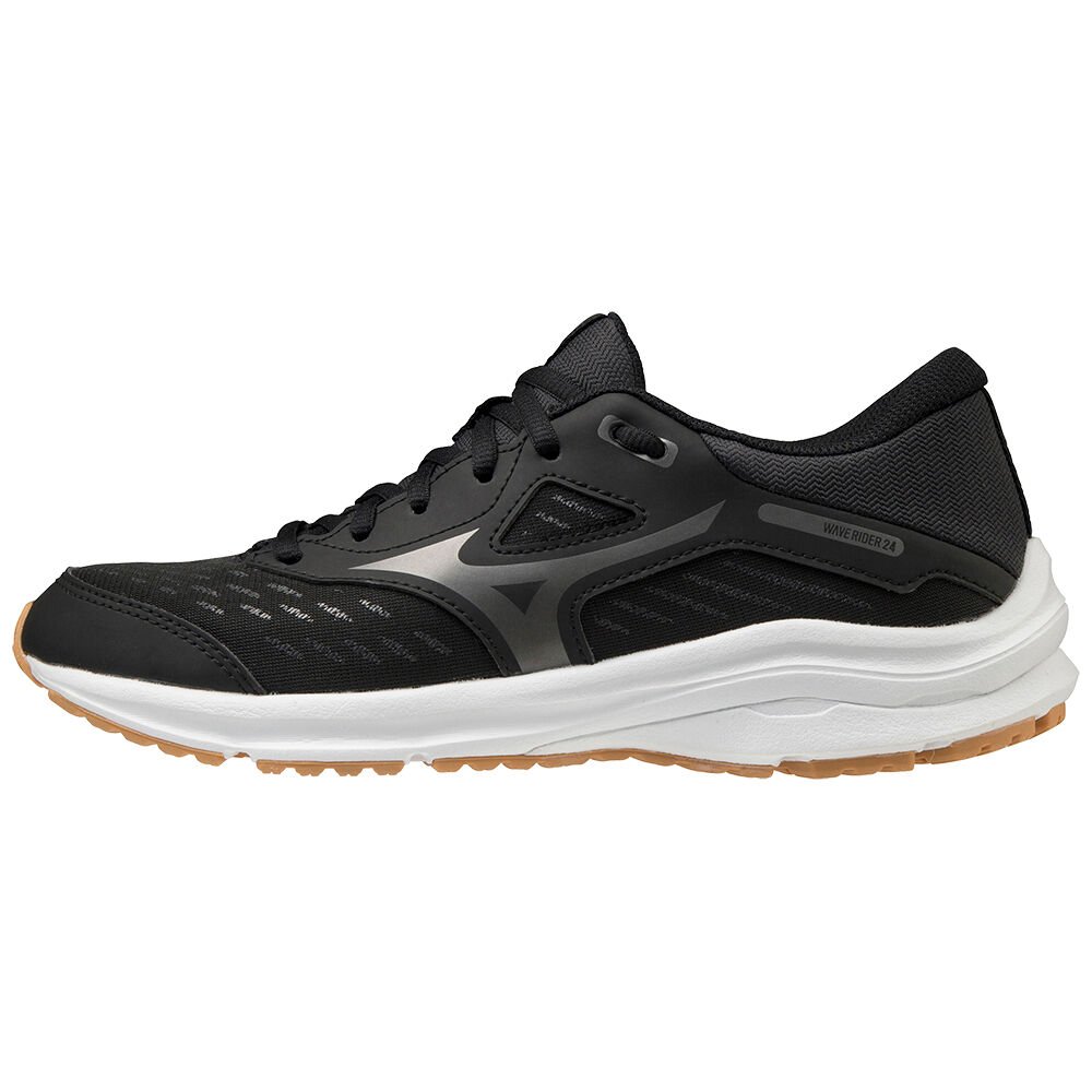 Mizuno Women's Wave Rider 24 Running Shoes Black/Grey (K1GC203349-ICE)